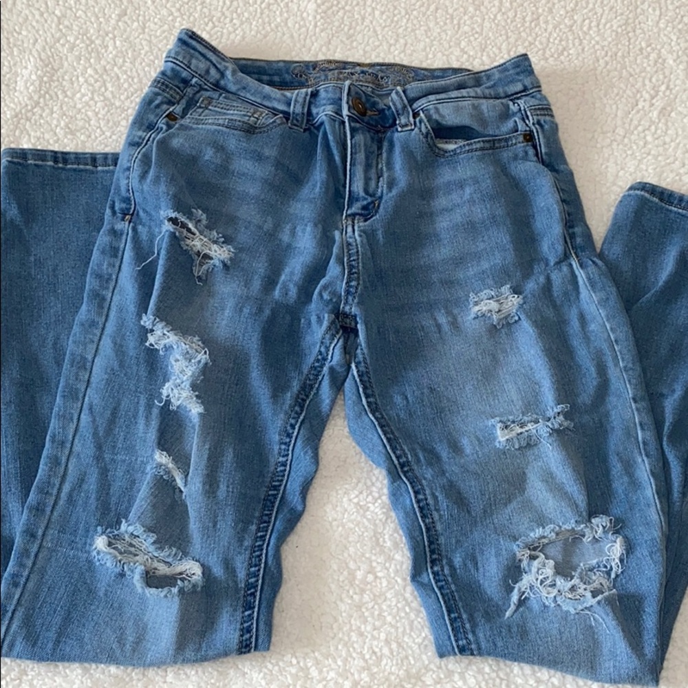 Wax Skinny Jeans Sz 3
